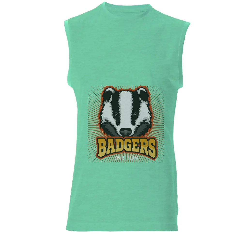 T-Shirt Printing: Bold Badgers Sport Team Mascot|reign forest fronds camp shirt