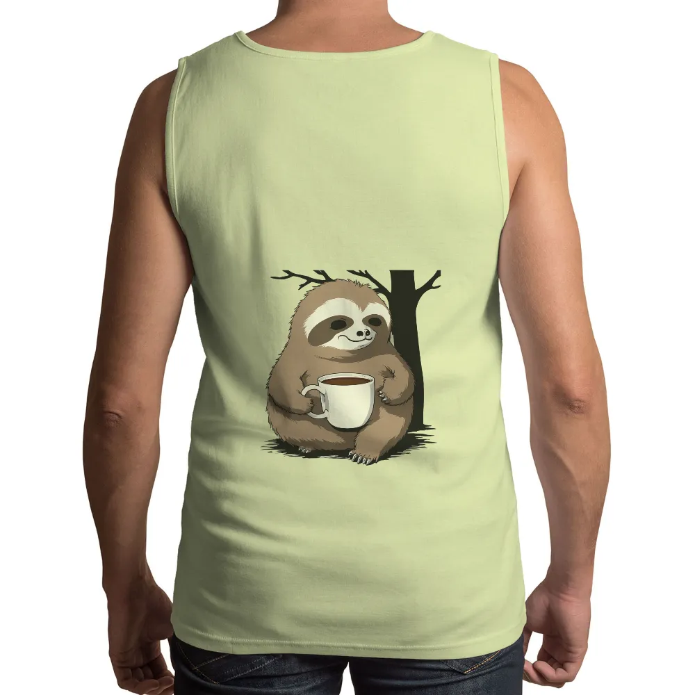 Custom T-Shirt Printing: Sloth Coffee Lover - Funny & Quotes|sloth 4th of july shirt