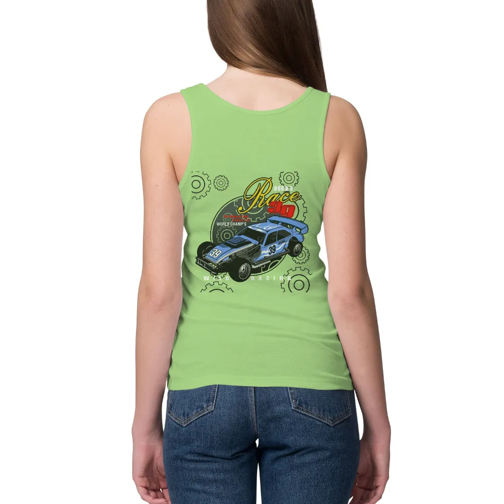 Custom Tee Shirts: Hot Race 39 - Wild Racing Adventure|stinky pinky car t shirt