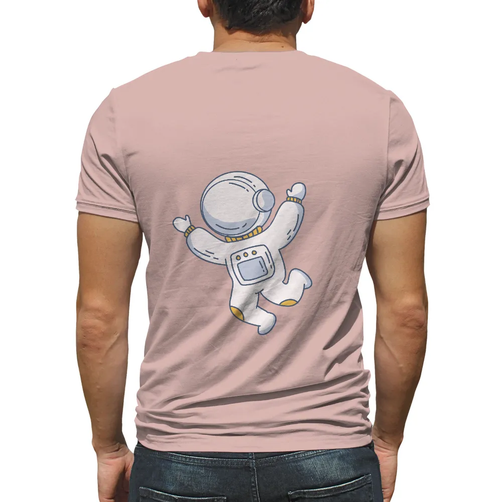 Shirts Graphic Tees: Embrace the Future with Cyberpunk Astronaut Barcode|space fruity records shirt