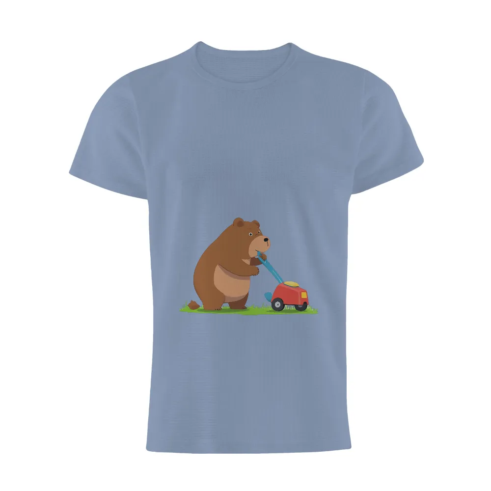 Bruno the Bear: Whimsical Gardening T-Shirts Pattern|trippy bear shirt