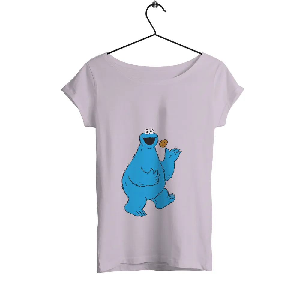 Tee Shirt Printing: Blue Creature's Cookie Joy|cookie tee