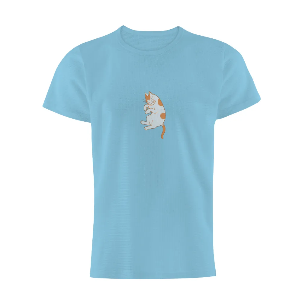 Custom T-Shirt Printing: Whiskers the Magical Cat - Artistic Design|white aesthetic t shirt roblox