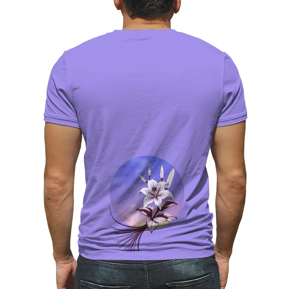 T-Shirts Design: Lily in Bloom - Nature's Elegance| Nature's elegance