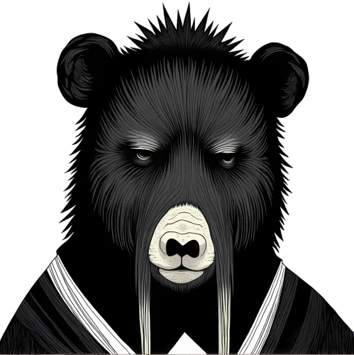 Custom T-Shirt Printing: Sophisticated Bear in a Tuxedo