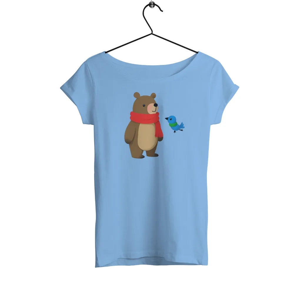 Tee Shirts Printed: Bruno & Breeze - Warmth in Friendship|squirrel winter shirt