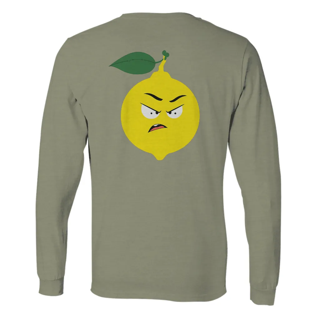 Tee Shirts Printed: Grumpy Lemon - Funny & Quotes|cartoon character long sleeve shirts