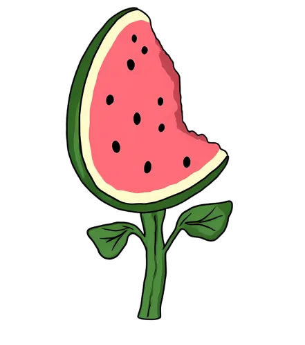 T-Shirt Printing: Whimsical Watermelon Slice - Artistic Designs