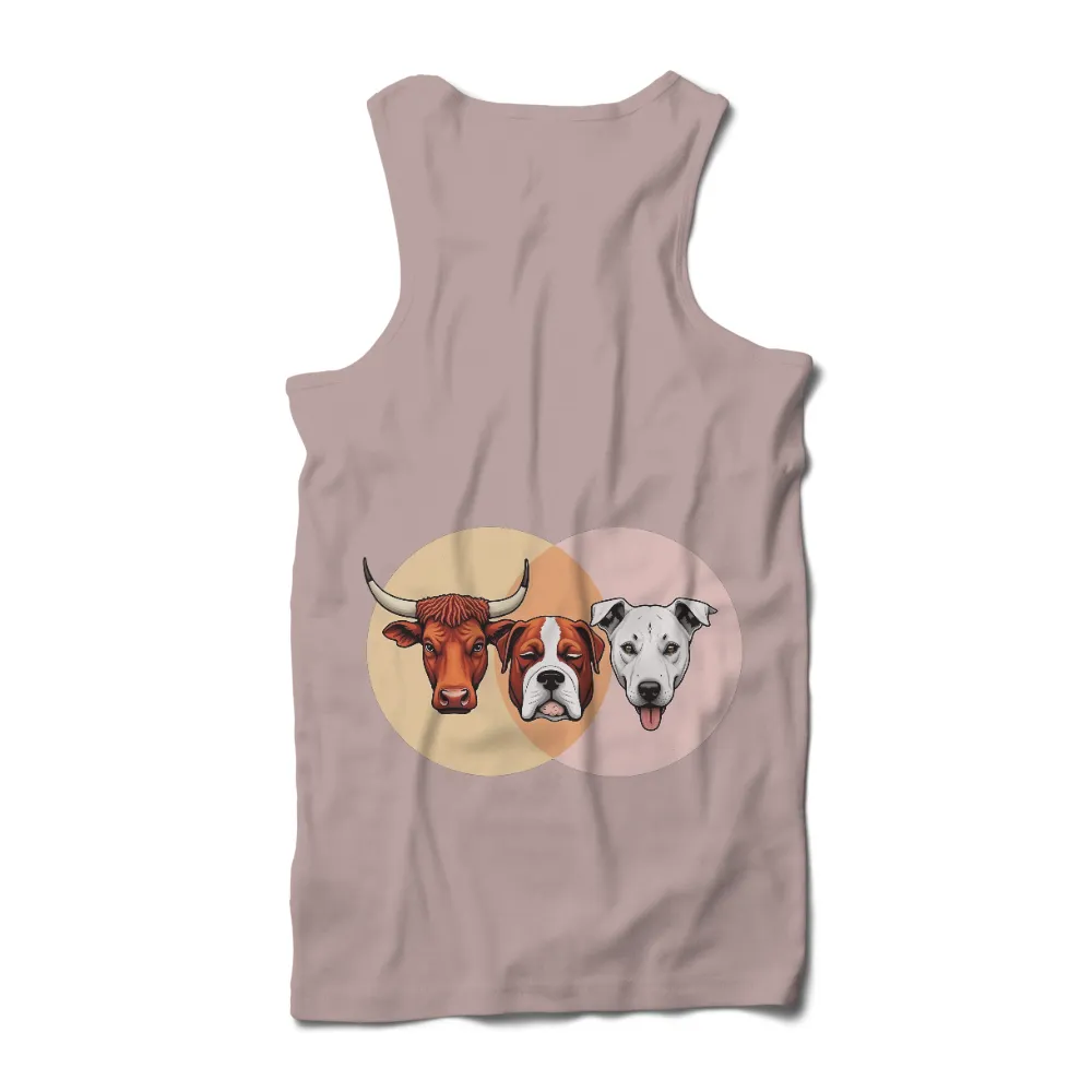 T-Shirts Custom: Cow, Boxer, and Pitbull Friendship Design|4th of july cow shirt