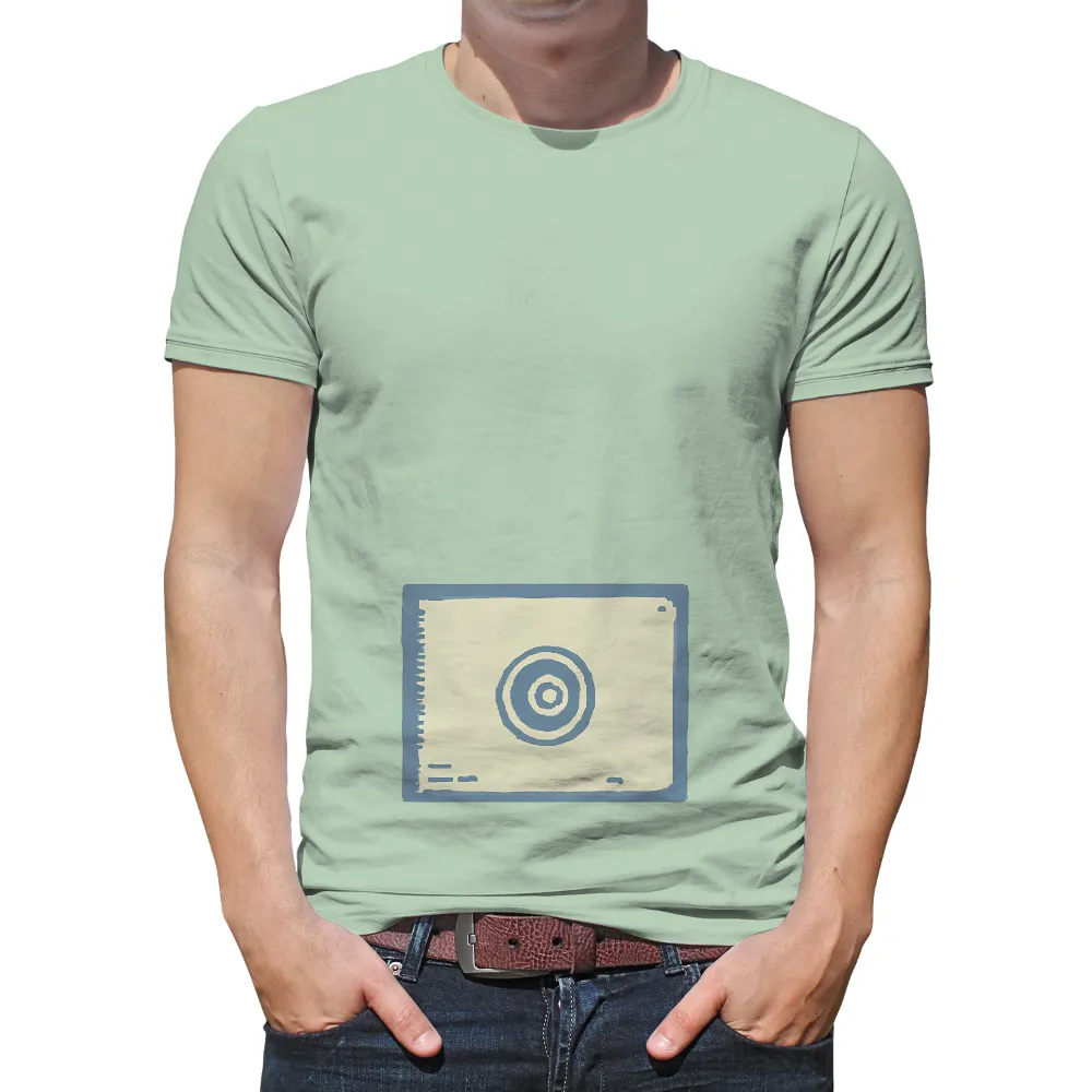 TShirt Design: Minimalist Ocean Ripples|mens embroidery tricolor knitted texture short sleeve t shir