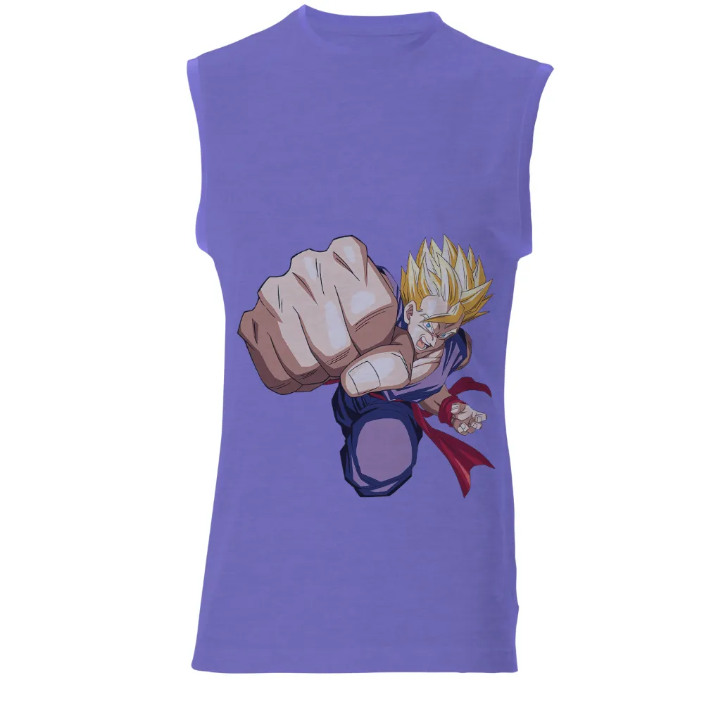 Tee Shirt Printing: Super Saiyan Warrior - Anime Inspired Design|navy warrior challenge shirt