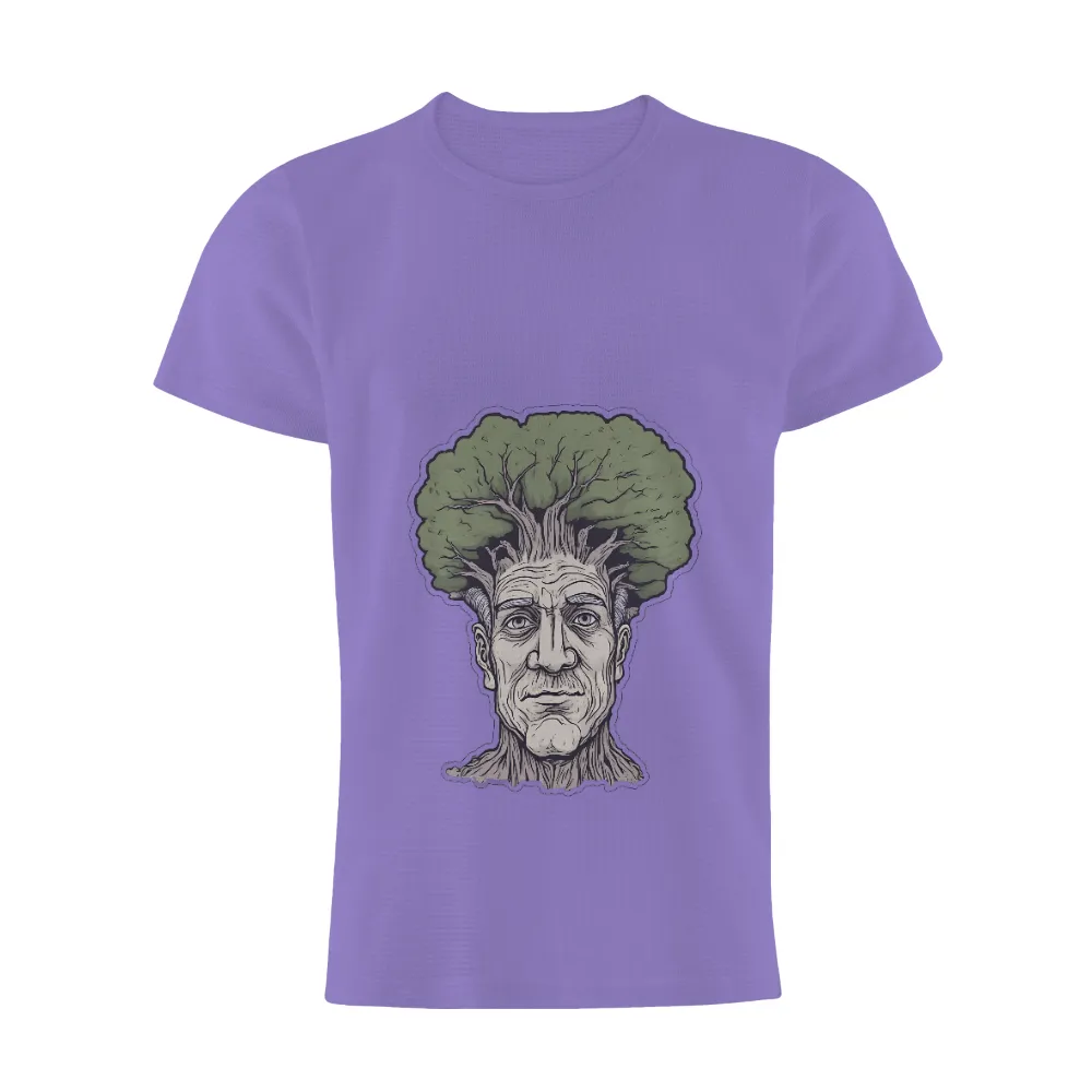 T-Shirts Design: Nature's Wisdom - Man Tree Fusion|oliver tree shirt hot topic