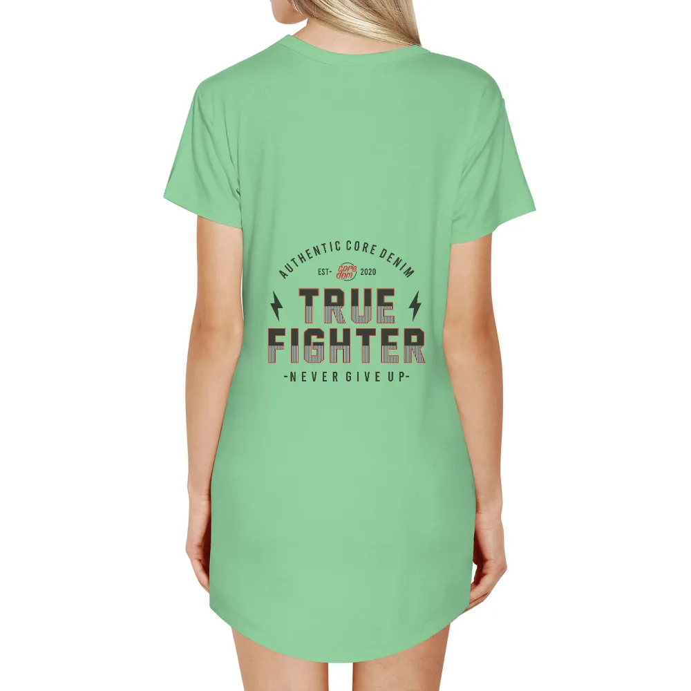 True Fighter TShirt Printing - Never Give Up|tampa bay lightning schedule 2022