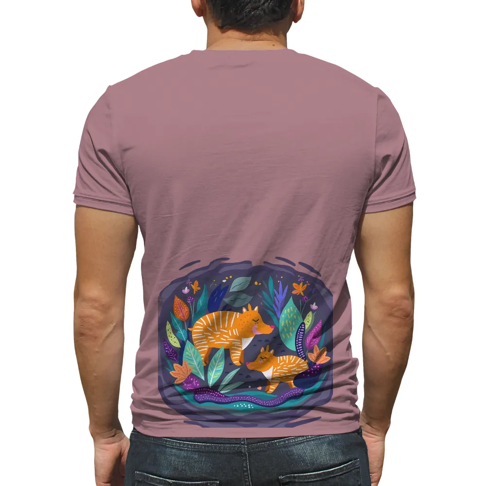 Tee Shirt Printing: Thylacine Harmony in a Magical Forest|lifeguard sun protection shirt