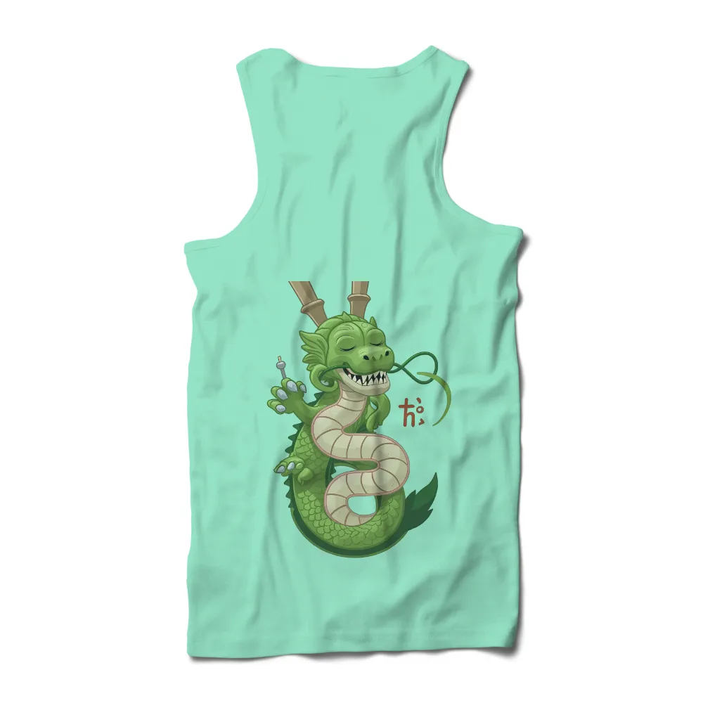 Custom T-Shirt Printing: Playful Dragon Design | Funny & Whimsical Tees| Solid black background