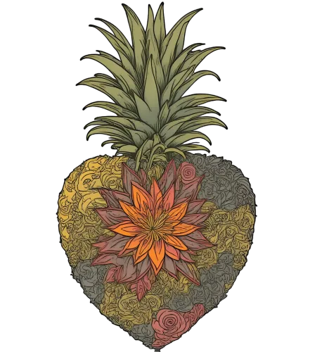 T-Shirts Custom: Pineapple Heart - A Symbol of Hospitality and Growth