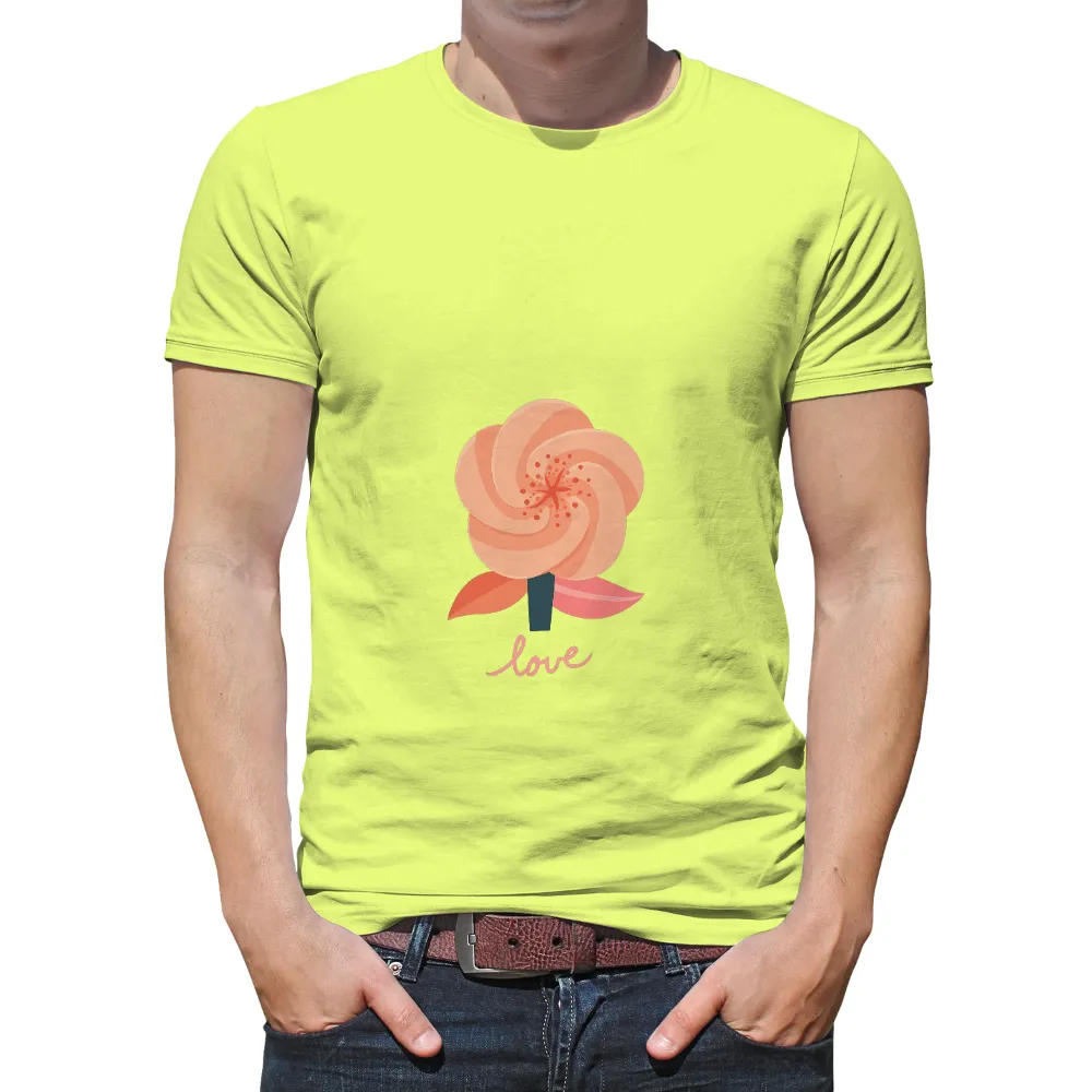 T-Shirts Pattern: Swirling Love Flower - A Symbol of Pure Emotions|love for demar shirt nfl