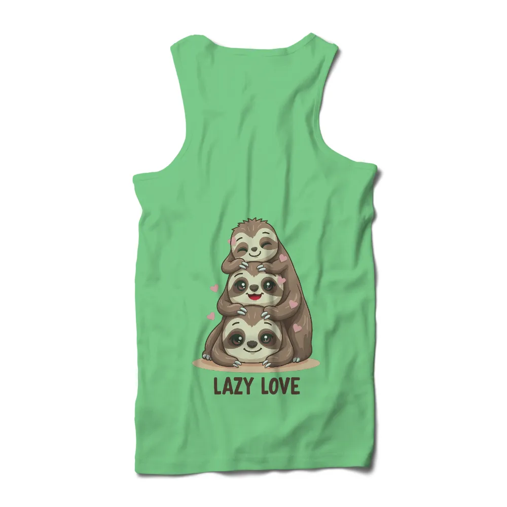 T-Shirts Custom: Lazy Love - Cute Sloths Hugging|easter shirts for the family