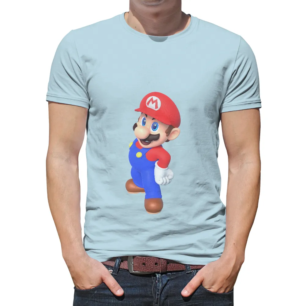 Shirts Graphic Tees: Mario's Adventure in a Magical World|adventure time star wars shirt