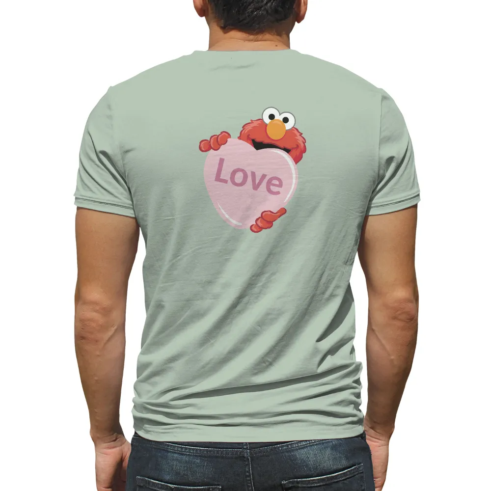 T-Shirts Custom: Spread Love with Elmo's Heart|t shirt roblox i love