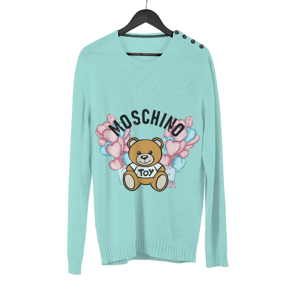 Moschino Toy Bear T-Shirts Custom: A Blend of Innocence and Sophistication|i love the 80s t shirt next day delivery