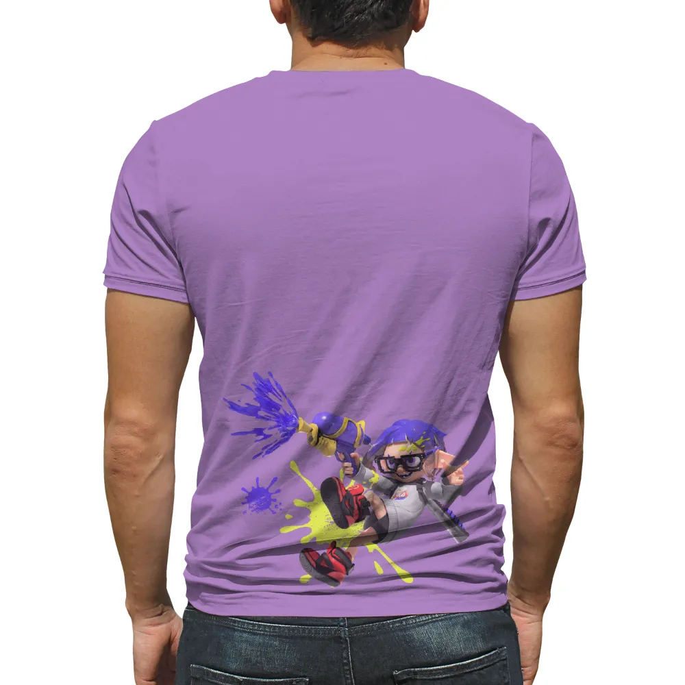 Graphic Tees: Inkling's Battle in Splatoon - Gaming Art|embiid city edition t shirt