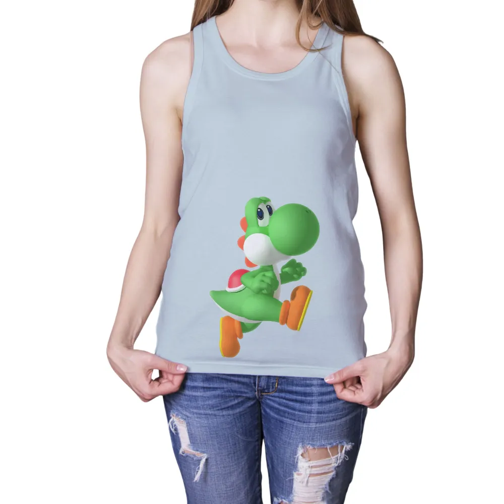 Yoshi Adventure: TShirt Printing for Gaming Enthusiasts|valentines day dinosaur shirt