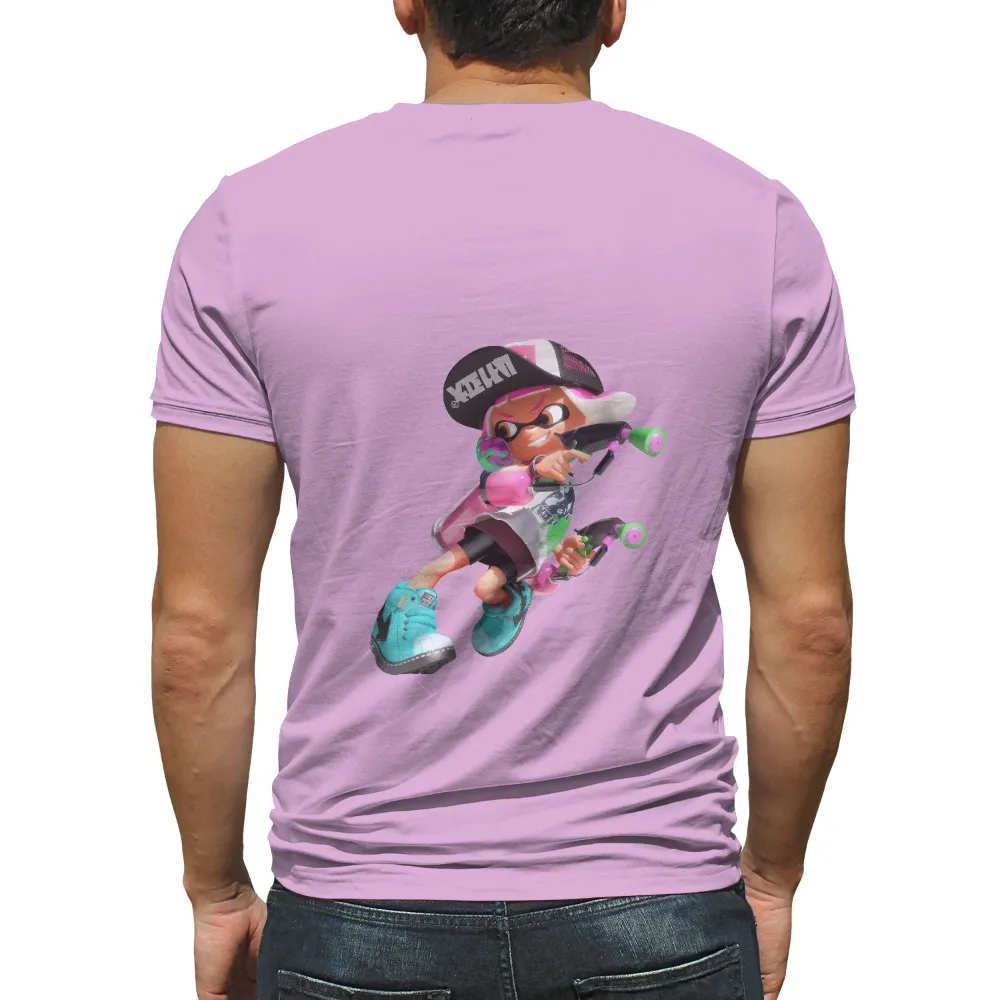 Custom T-Shirt Printing: Marina's Urban Warrior Style from Splatoon|roblox t shirt squid game