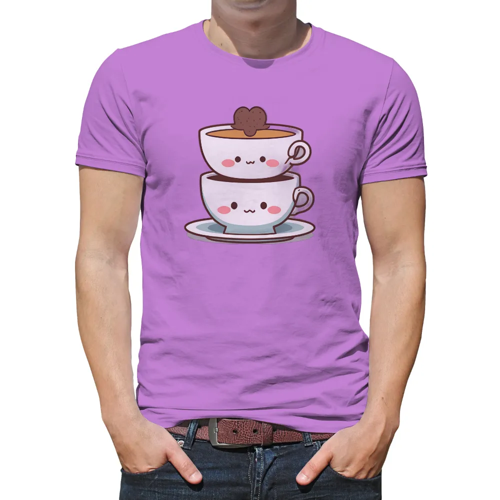 TShirt Printing: Adorable Teacups | Friendship & Comfort|Adorable teacups stacked together