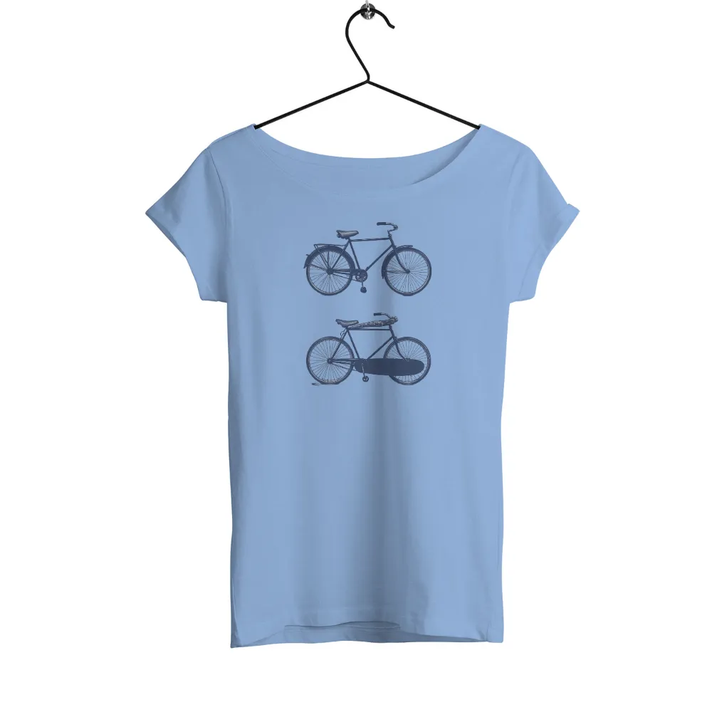 Shirts Graphic Tees | Vintage Bicycles: A Nostalgic Ride| retro bicycle graphic