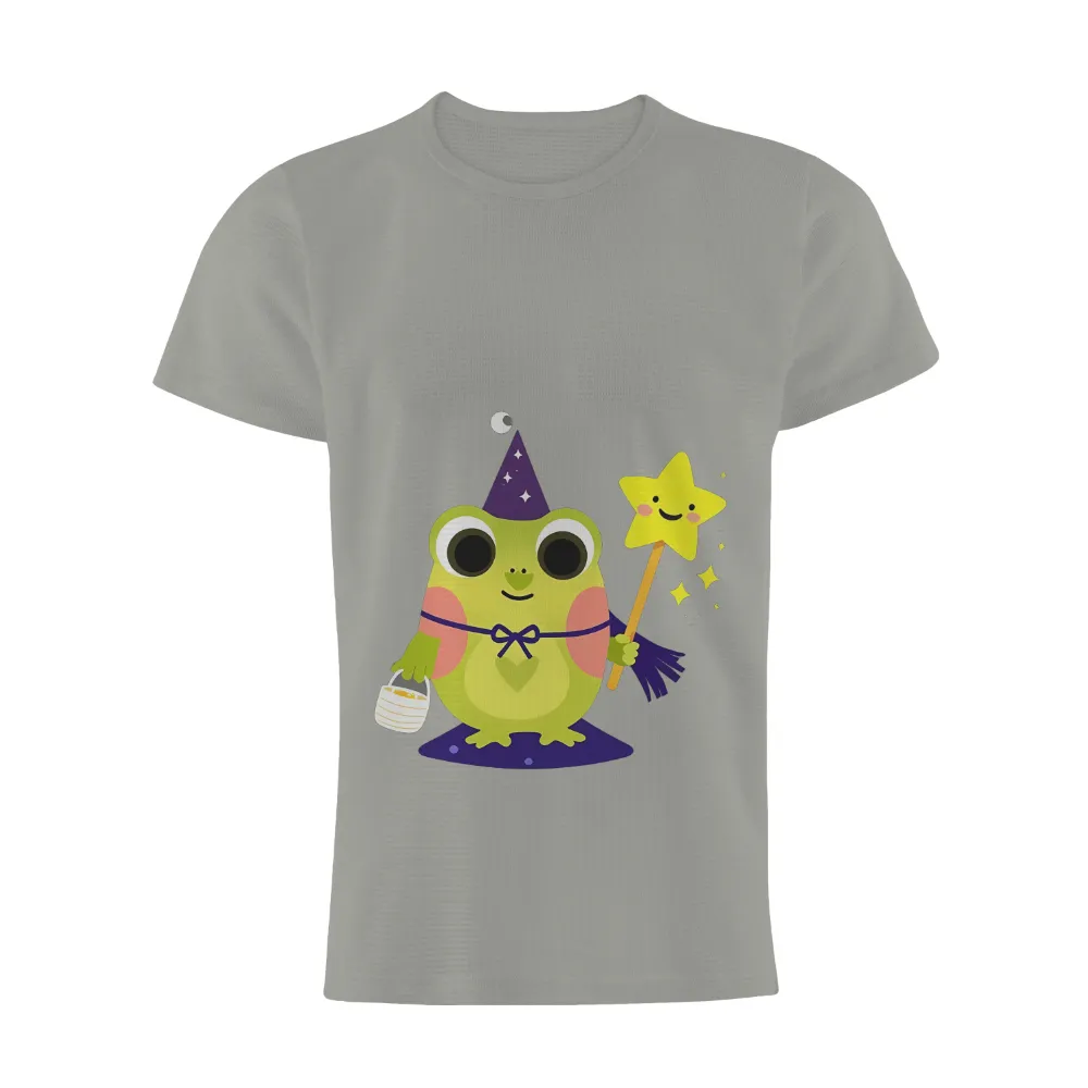 T-Shirts Design: Whimsical Frog Wizard - Halloween Magic|frog roblox t shirt