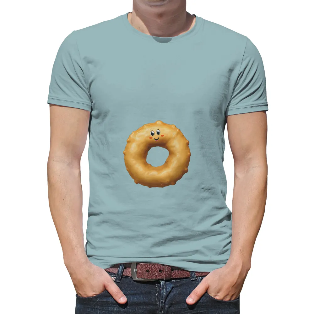 Graphic Tees: Cheerful Glazed Donut - Whimsical and Playful Design|capitalist nostalgia shirt