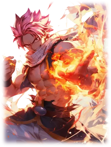 Natsu Dragneel in Action - fairy tail t