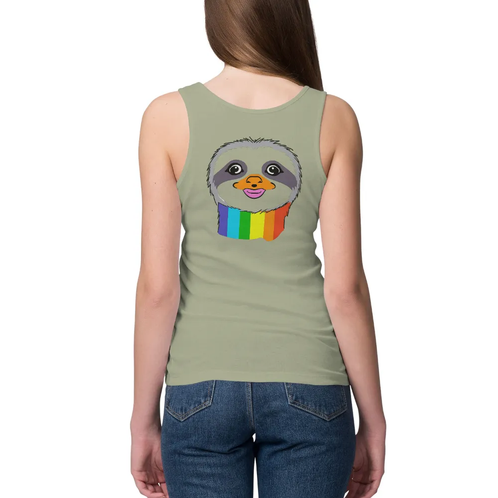 Sloth Rainbow: Tee Shirt Printing for Unity and Inclusivity|cute teacher valentine shirts