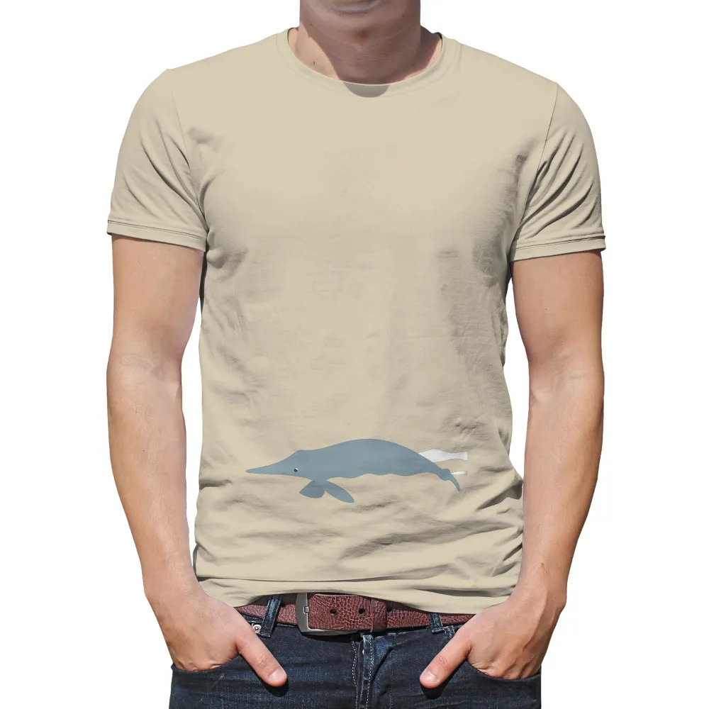 Minimalist Whale Design - Embrace Nature's Majesty and Marine Life|mom to the 4th power shirt