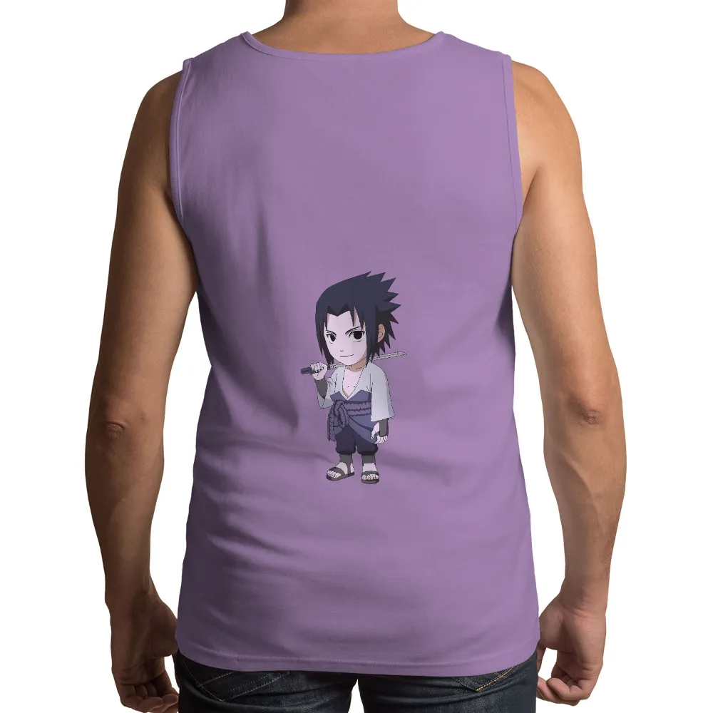 Custom Tee Shirts: Sasuke Uchiha - Determination and Resilience|baryon mode naruto shirt