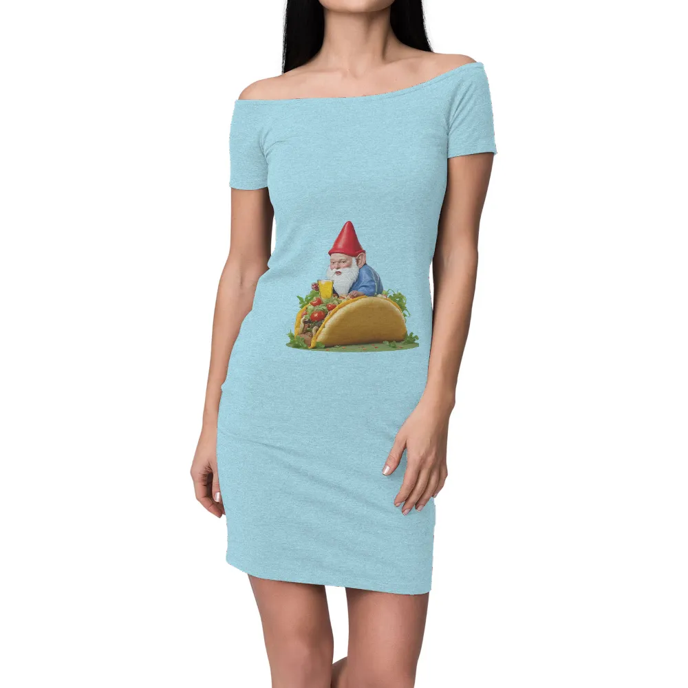 T-Shirts Pattern: Whimsical Gnome in a Taco - Funny & Creative Design|i just want to work in my garden t shirt