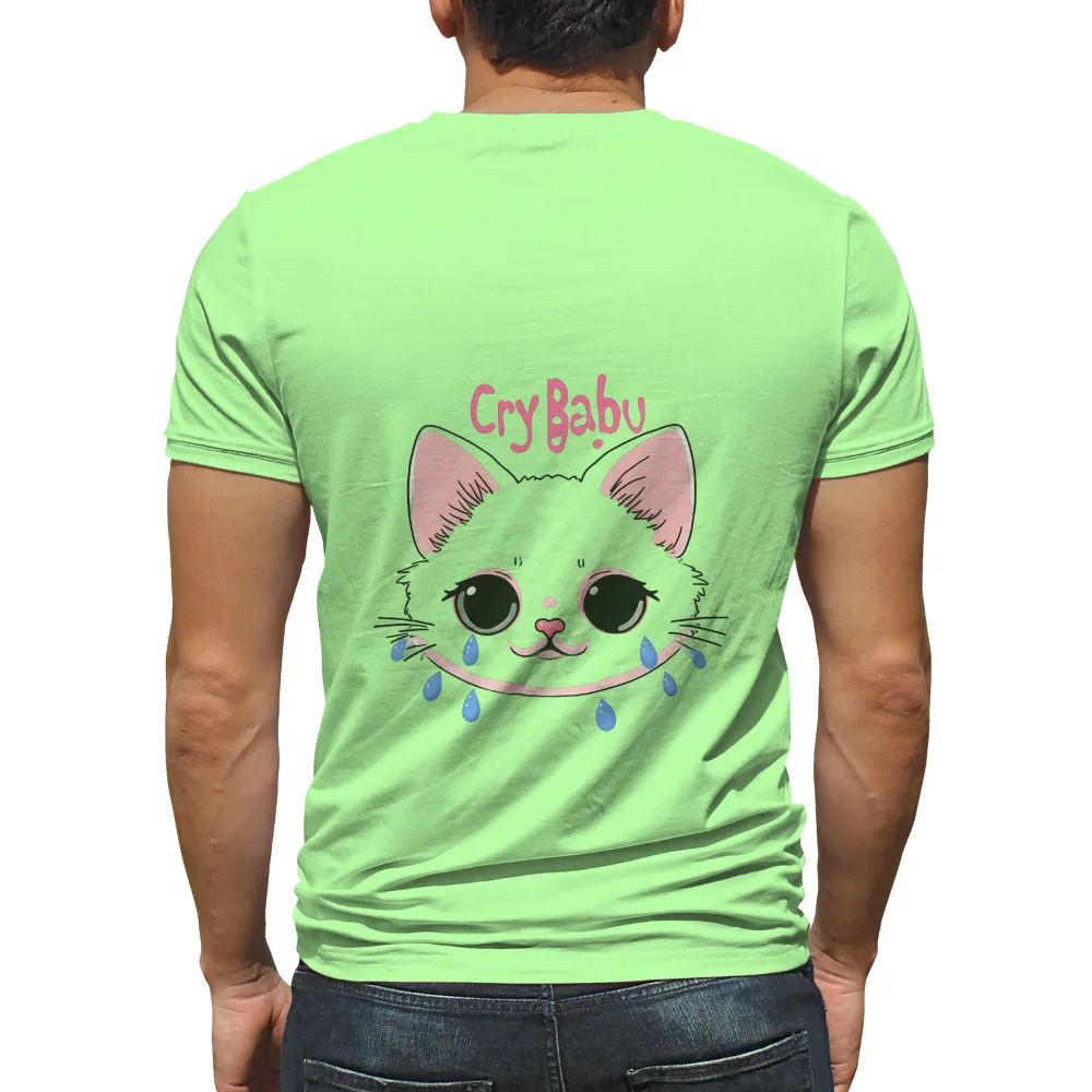 Emotional and Quirky 'Cry Babu' Design: A Unique Artwear Creation|cute valentines day shirts for women