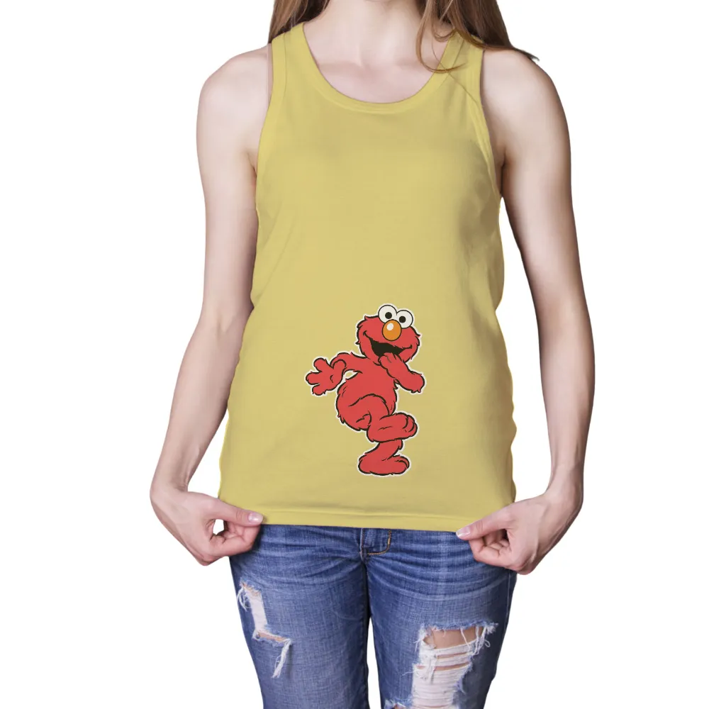 Elmo TShirt Design: Cheerful and Playful Pop Culture Icon|kiki hernandez jersey red sox