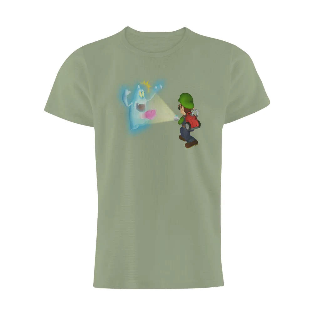 TShirt Design: Luigi's Heartfelt Ghost Hunt|i heart hot moms shirt danny duncan