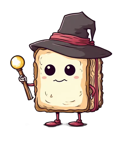 T-Shirt Printing: Crumbly the Magical Bread Wizard