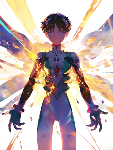 Neon Fusion - drake evangelion t shirt