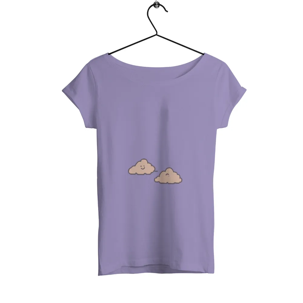 Graphic Tees: Sunny and Moon - Cheerful Clouds Spread Joy|chicken shirt i may look calm