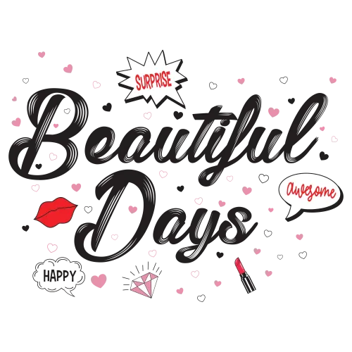 Shirts Graphic Tees: Beautiful Days with Magic Lipstick