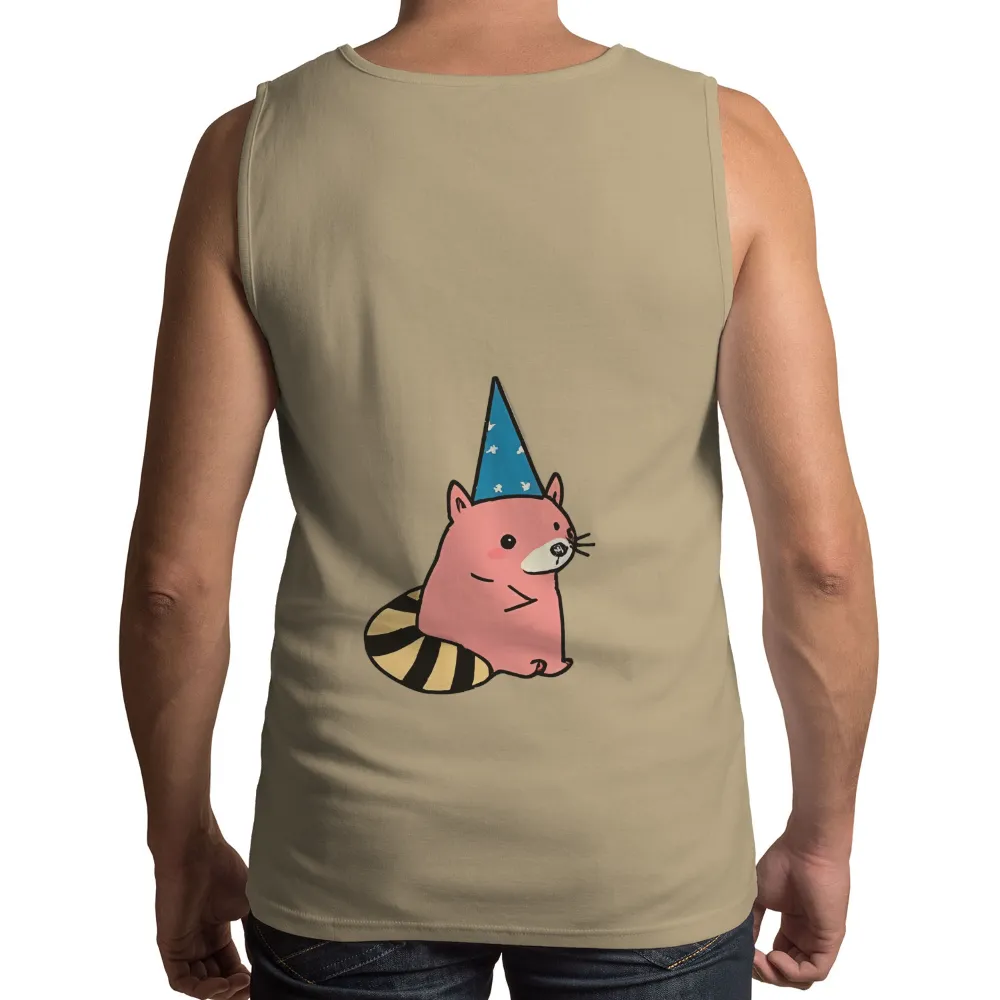 T-Shirt Printing: Pink Raccoon Party Hat - Joyful Celebration|adventure time star wars shirt