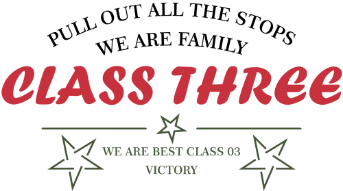 T-Shirts Pattern: CLASS THREE - WE ARE BEST CLASS 03 VICTORY