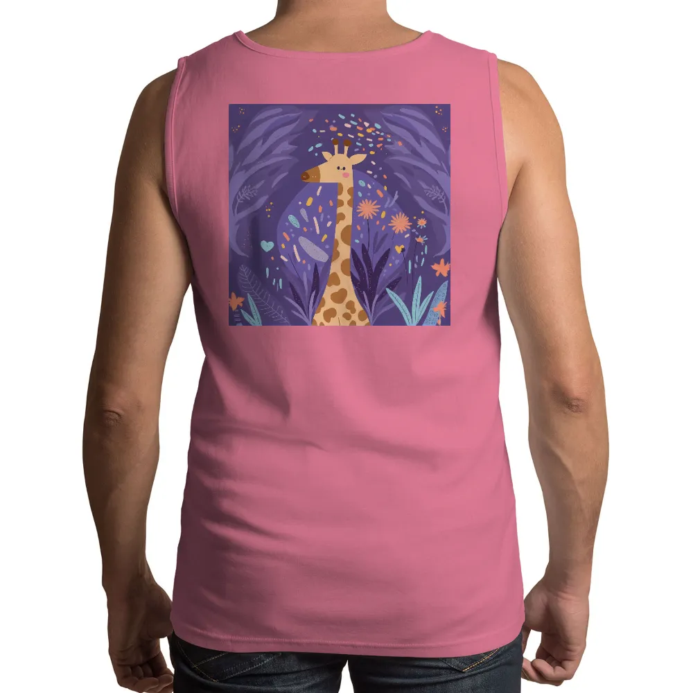 Graphic Tees: Enchanting Giraffe in a Whimsical Night|pokemon magic shirt 1999