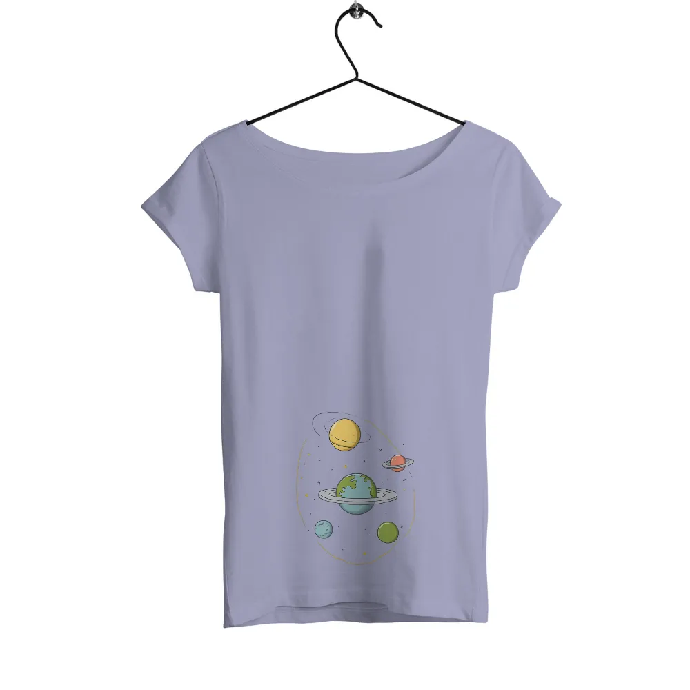 Graphic Tees: Explore the Solar System with Artistic Design|jiffy and shirt space