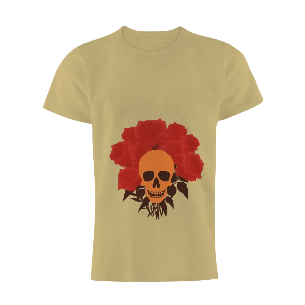 Tee Shirt Printing: Skull & Roses - Embrace Life's Fragility|i love hot moms sweat shirt