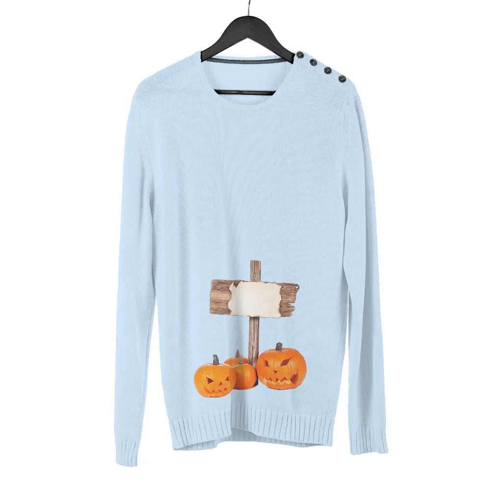 Halloween Pumpkin Signpost T-Shirt Printing: Celebrate the Magic of Autumn|halloween shirt 2022